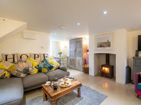 Stretch out on the sofa in the light and airy lounge