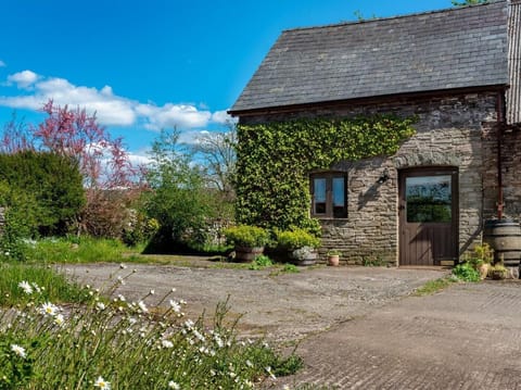 A charming renovated barn with views over the Black Mountains