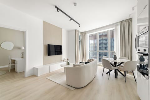 Junior Apartment, 2 Bedrooms | Living area | 55-inch Smart TV with digital channels
