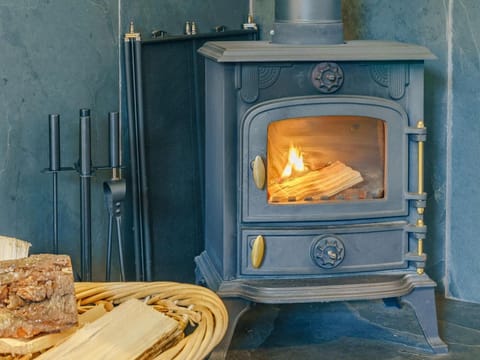 Woodburner for cosy nights in