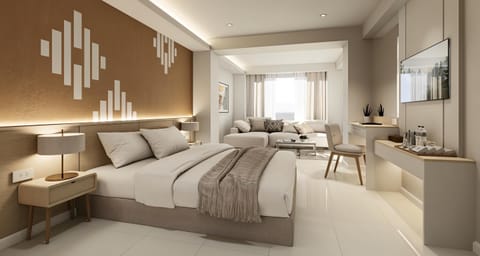 Deluxe Room, 1 Double Bed, Non Smoking | Minibar, in-room safe, desk, iron/ironing board (on request)