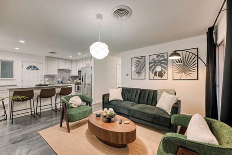 Comfortable lounge space just off the kitchen and dining area