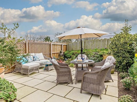 Pretty, enclosed garden
