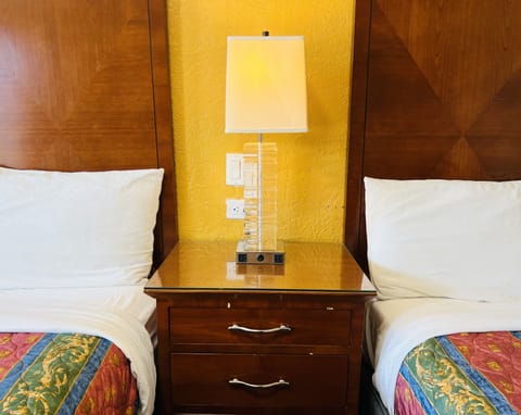 Room, 2 Double Beds, Non Smoking | Free WiFi, bed sheets