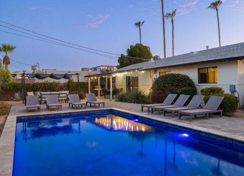 Cool off in the sparkling private pool, unwind on the lounge chairs, and enjoy sunny Arizona days in the beautifully landscaped backyard.