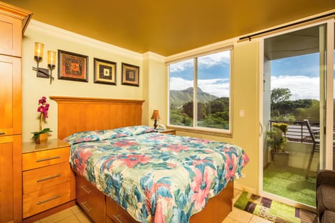 Wake to stunning mountain views framed by floor-to-ceiling windows. Step onto your private balcony and breathe in the fresh air as lush greenery surrounds your peaceful retreat.