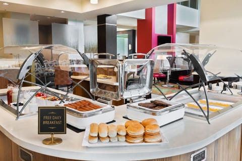 Enjoy a delicious start to your day with a hearty breakfast buffet, ready for you to savor.