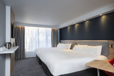 Standard Room, 2 Double Beds (with Free Hot Breakfast) | Desk, blackout drapes, iron/ironing board, free WiFi