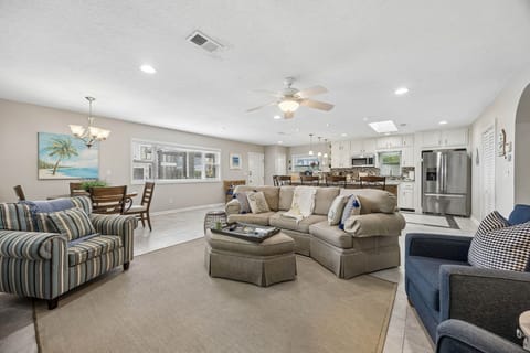 Large open living room