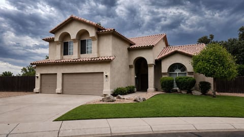 Front of home.