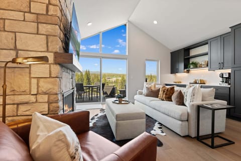 Living Room Area with Wet Bar Area