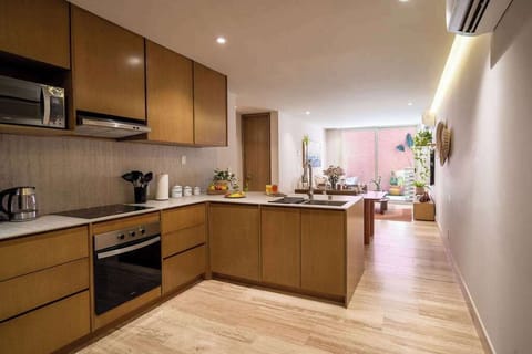 Kitchen, living area