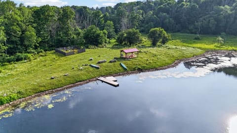 Outdoor Area | Lake Dock | Canoe & Picnic Shelter