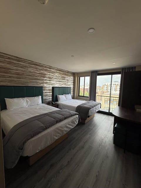 Superior Double Room, 2 Queen Beds, Balcony | Desk, laptop workspace, blackout drapes, iron/ironing board