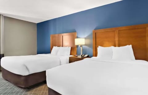 Sink into two cozy beds for a calm, quiet sleep.