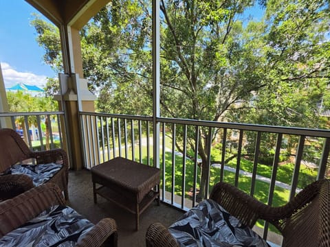 Nice view of the resort for your morning coffee. 