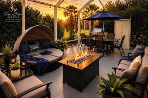 Relax & unwind in our beautiful screened in lanai