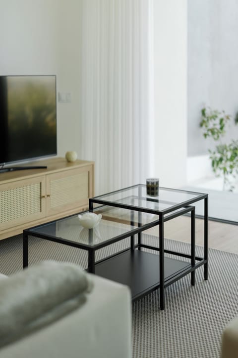 Deluxe Villa, 2 Bedrooms, Mountain View | Living area | 1-inch flat-screen TV with cable channels