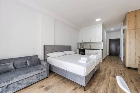 Bedroom with a double bed