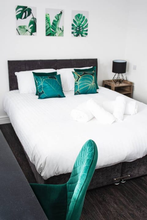 A peaceful retreat with a luxurious super king-size bed.