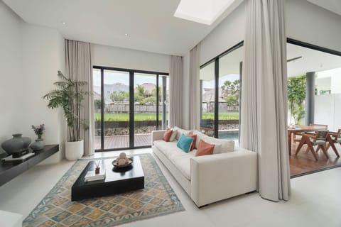 Villa, 3 Bedrooms, Private Pool | Living area | 32-inch LCD TV with digital channels