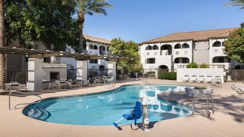 Enjoy sunny afternoons by the pool with plenty of loungers to soak up the warmth.