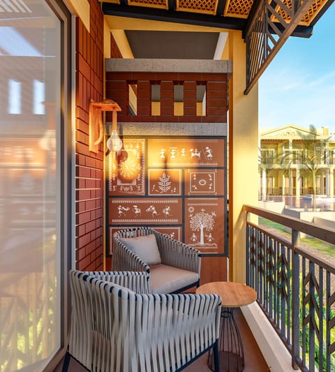Deluxe Double Room, Balcony, Garden View | Property grounds