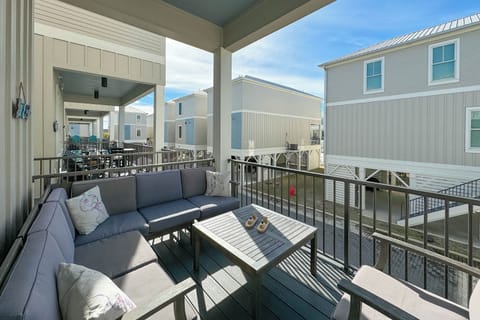spacious and comfortable balcony seating