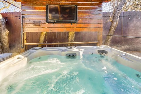 Outdoor Area | Hot Tub | Mounted TV