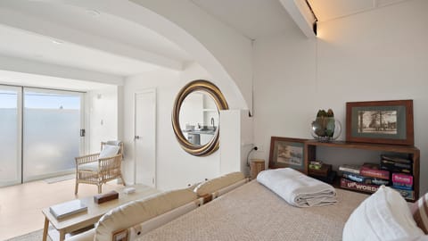 Relax in the inviting lounge where soft natural light fills the space.
