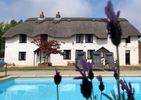 View of April Cottage from the pool