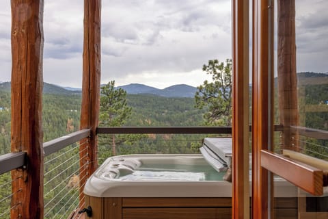 Hot tub with capacity up to 3. Infrared, bluetooth sauna with capacity up to 4. 