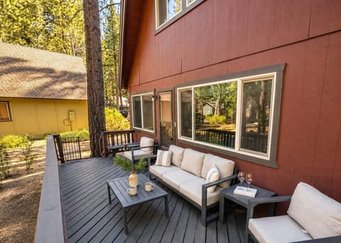 Deck with super comfortable furniture