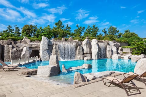 Indoor pool, open 9:00 AM to 9:00 PM, sun loungers
