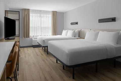 Studio, 2 Queen Beds (No View) | In-room safe, laptop workspace, blackout drapes, WiFi (free)
