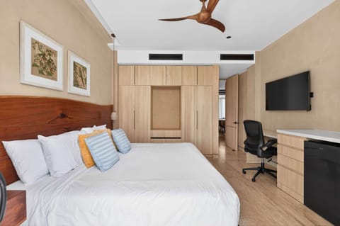 Bedroom with king bed