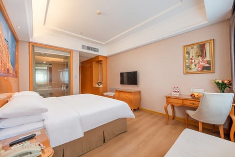 City Double Room, City View | Premium bedding, down comforters, Select Comfort beds, desk