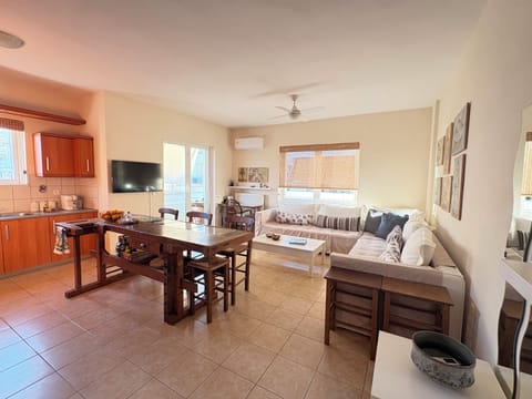     Bright open living area with plenty of space to relax after exploring Chania