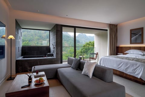 Elite Double Room, Balcony, Hill View | Premium bedding, desk, laptop workspace, blackout drapes