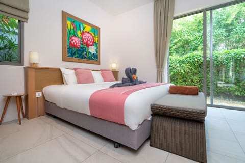Villa, 3 Bedrooms, Private Pool, Pool View | In-room safe, blackout drapes, soundproofing, iron/ironing board