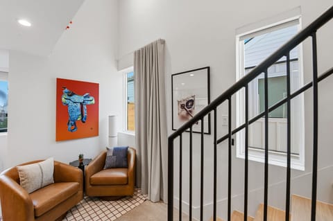 A stylish living space with designer finishes and a smart TV for movie nights and game day. Plenty of room to spread out and settle in.
