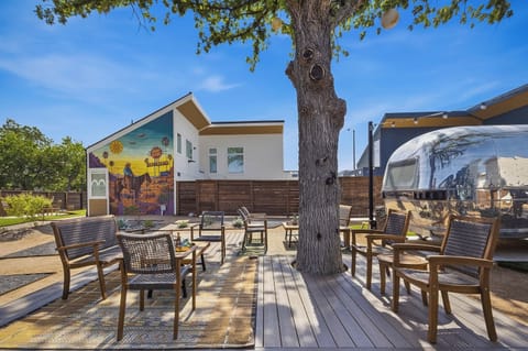 The hidden courtyard at the heart of the property, full of character and space to gather. Private when you want it, social when you don't.