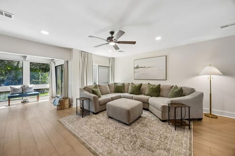 Living room and sunroom
