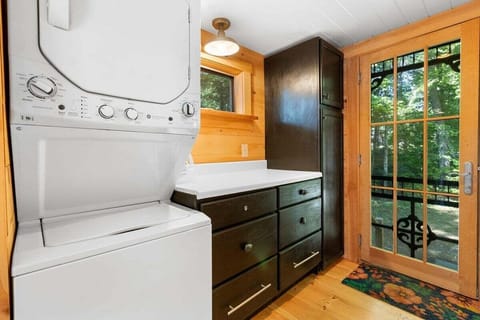 House, Multiple Beds, Kitchen (Loon's Nest on Damariscotta Lake) | Laundry
