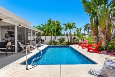 Large private heated pool
