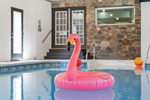 Rain or shine, the private indoor pool is ready for endless fun and year-round relaxation.