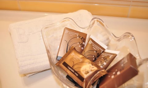 Free toiletries, hair dryer, bathrobes, bidet