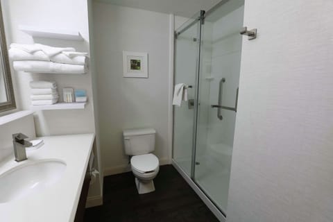 One king bed study non smoking | Bathroom | Free toiletries, hair dryer, towels