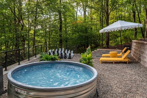 Cool off in the refreshing cowboy pool and unwind lounging in the sun