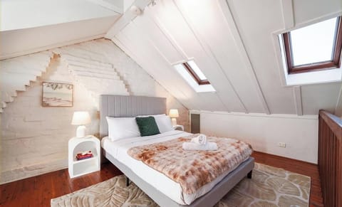 Clean and comfortable bedroom with fresh linens